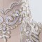 1 Yard Heavenly White & Gold Beaded Bridal Lace Trim on Chiffon 2.5" Height